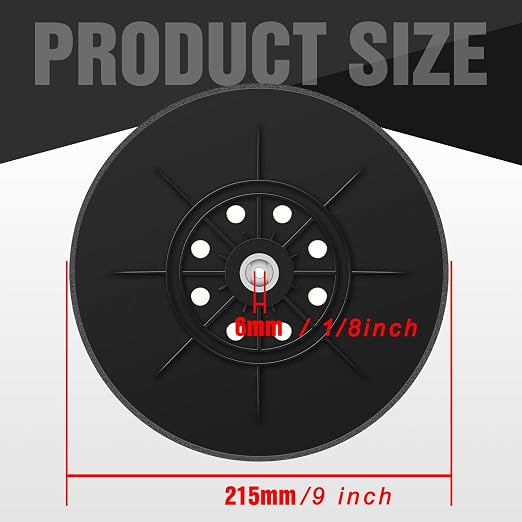 9 Inch 8 Holes Sander Pad Hook and Loop Drywall Backing Pad - Image 6