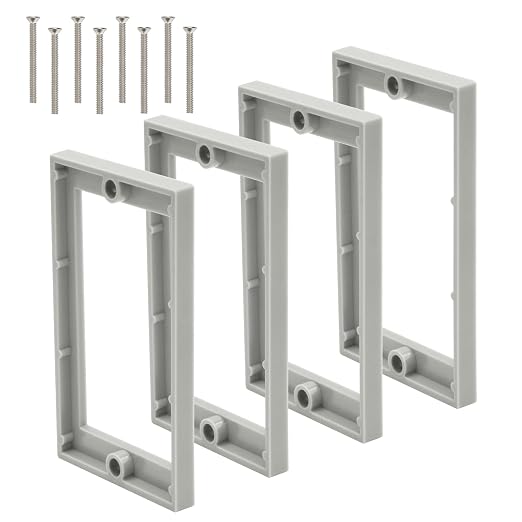 Single Gang Receptacle Outlet Extenders 1/4" | Electric Outlet Extender Box by XGGYA