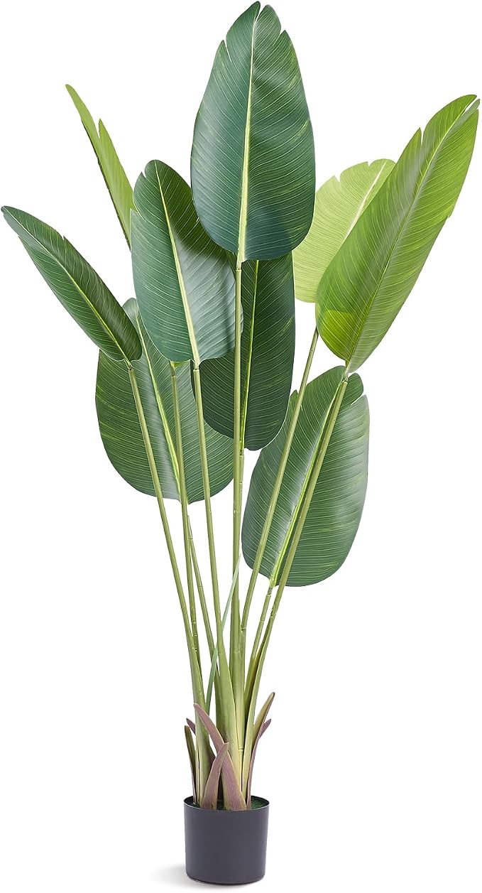 VEVOR Artificial Bird of Paradise Tree, 5 FT Tall Faux Plant, PE Material & by VEVOR