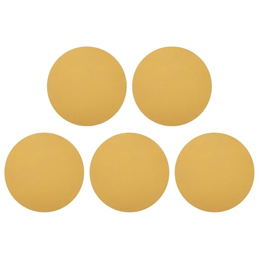 HARFINGTON 5 Pcs 9 Inch Sanding Discs 150 Grit Yellow Aluminum Oxide | Hook and by HARFINGTON