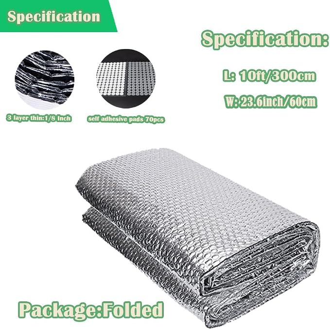 24" x 10 Ft Reflective Window Insulation, Rv Insulation - Image 2