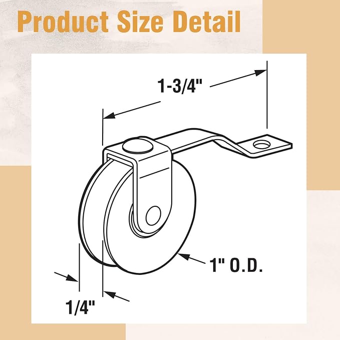 Threlaco 2 Pack Screen Door Rollers Compatible - Image 2