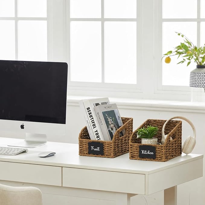 Wicker Baskets for Organizing, Pantry Baskets - Image 5