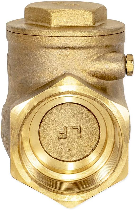 Eastman Brass Swing Check Valve, 1-1/2 Inch IPS, Brass Plumbing Fitting - Image 4