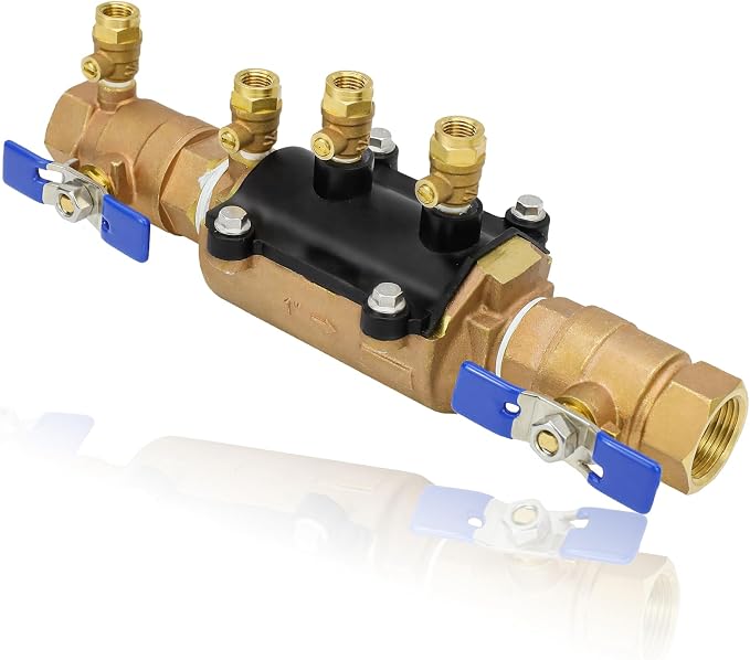 1-350 1" Double Check Backflow Preventer, Double Check Valve Assembly | 1 inch by Pinrui
