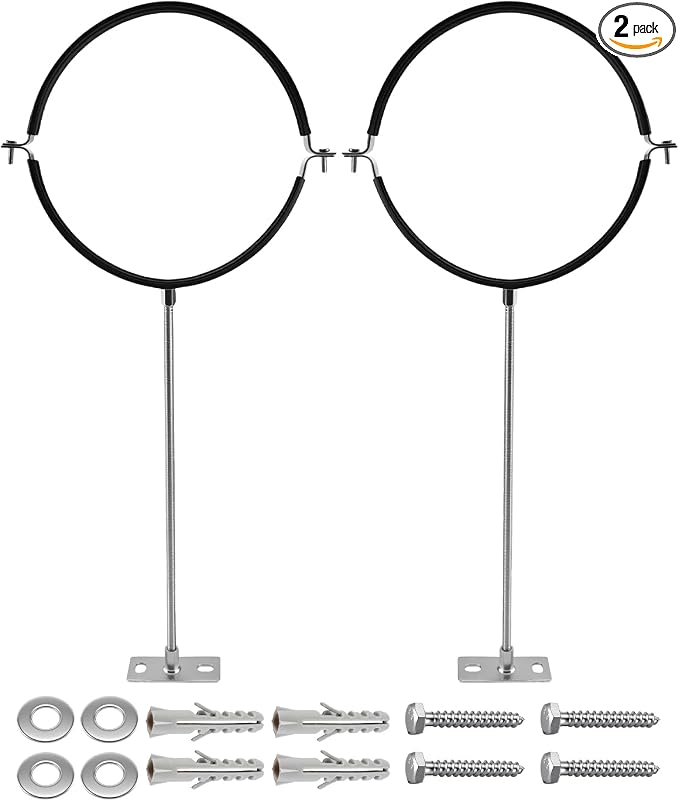 10 Inch Adjustable Pipe Bracket, B Vent Wall Round Gas Vent Pipe Strap | Heavy by Unknown