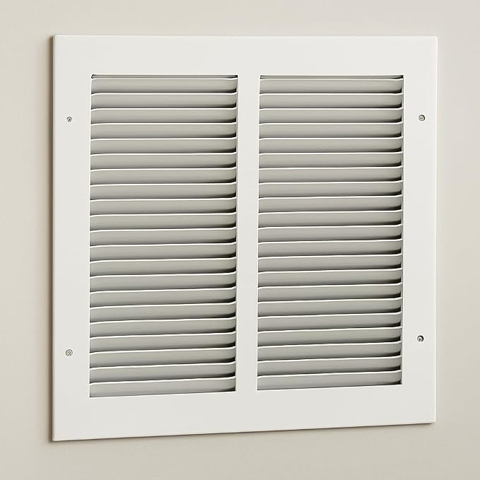 12x12 Air Return Vent Cover, Solid Steel White, 20 Pack - Image 6
