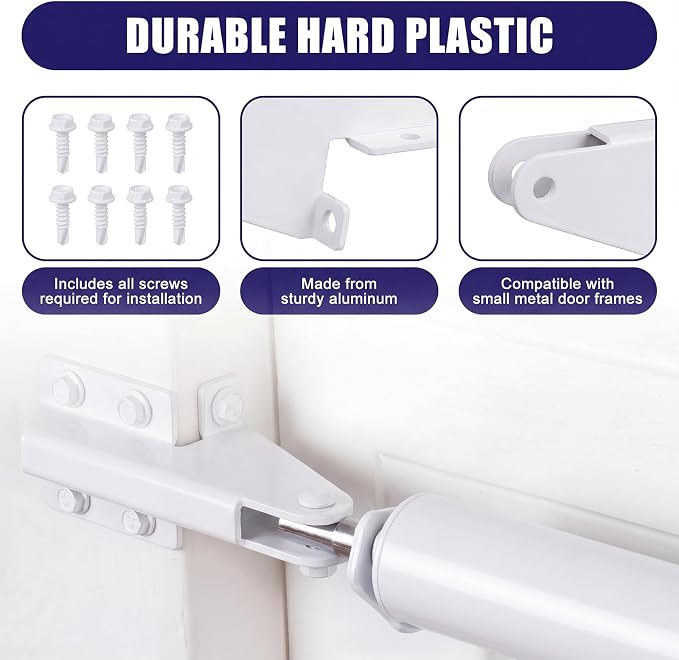 1 Pcs Aluminum Jamb Bracket Aluminum Screen Door Closer Bracket Storm Hardware - Image 3