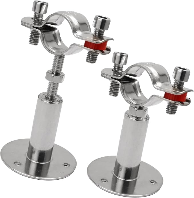 2pcs Adjustable Pipe Support Bracket, 1 Inch Pipe Clamp | Stainless Steel - Image 7