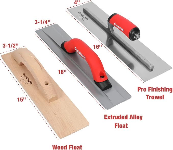 Goldblatt 8 Pieces Concrete Tools, Masonry Tool Kit - Image 2