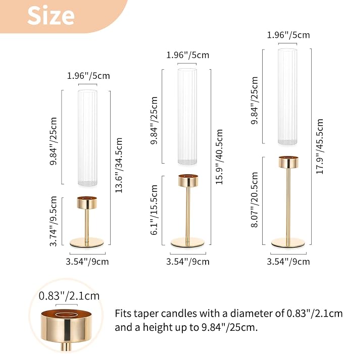 NUPTIO Tall Candlestick Holders - Image 5