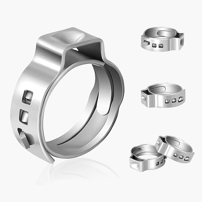 200Pack Seelink 1/2 Inch PEX Cinch Clamp Rings, Crimp Rings by Seelink