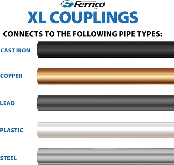 Fernco XL 1056-332 Flexible Pipe Coupling 3” – Extra-Long DWV Connector - Image 3