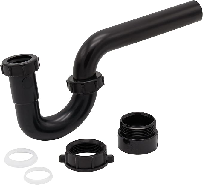 50 Pack 1-1/4 Inch P-Trap Kit, Polypropylene Tubular - Image 2