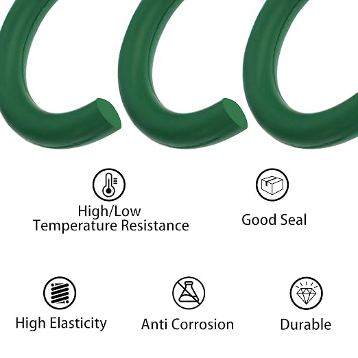 18 Size 270 Pcs O Rings Assortment Kit Green Nitrile Rubber Gasket | Sealing - Image 3