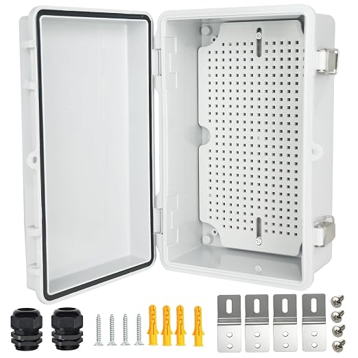 Electrical Junction Box, IP67 Waterproof Outdoor Box ABS Plastic Enclosure by Qukipet