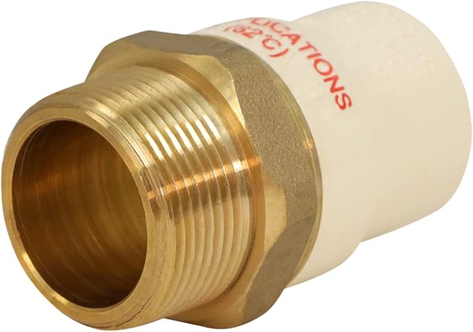 Supply Giant CSDQN336 Male x CPVC Adapter Transition Pipe Fitting Durable Over by SupplyGiant