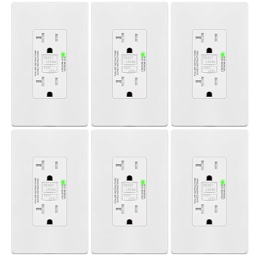 TG GFCI Outlet 20 Amp, Electrical Tamper-Resistant Receptacle, Self-Test | by TG