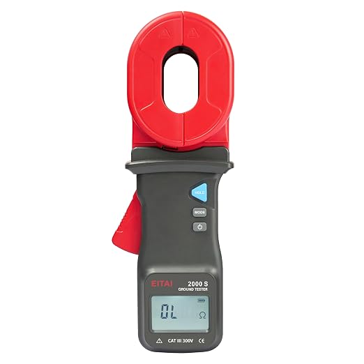 EITAI2000-S Gen2 Clamp Ground Earth Resistance Meter Tester, 0.01Ω-1000Ω by EITAITestInstrument
