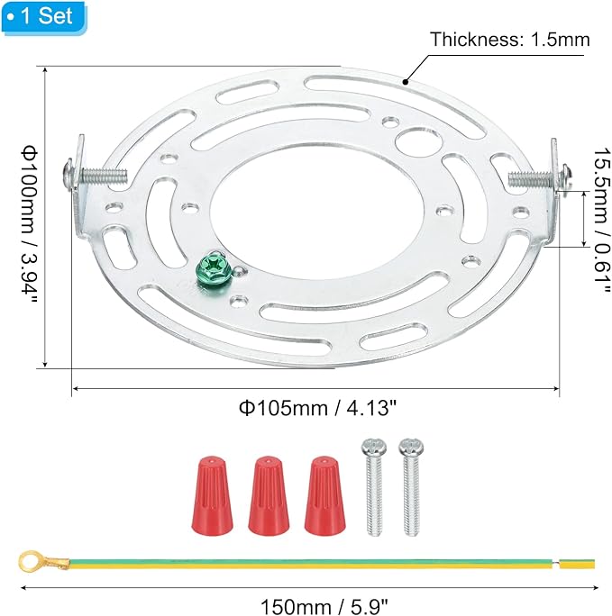 PATIKIL 105mm Universal Light Fixture Mounting Bracket Kit, Light Crossbar - Image 2