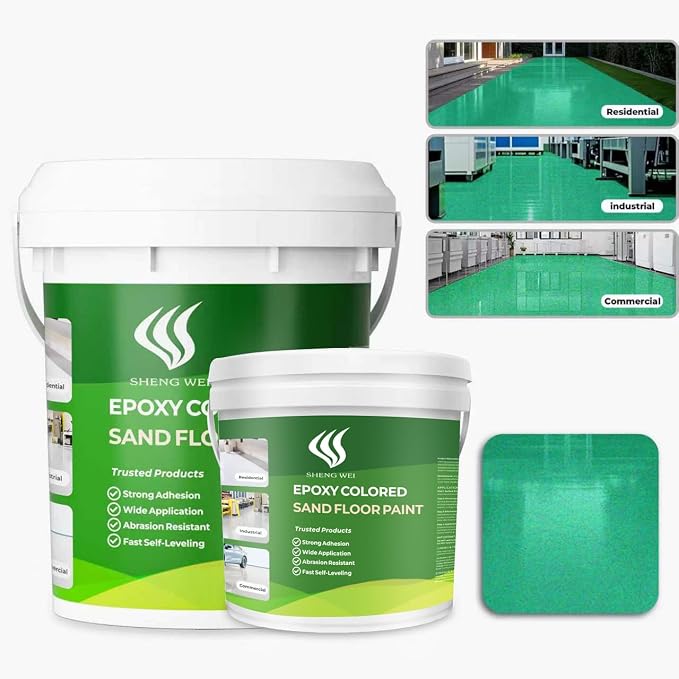 Self Leveling Epoxy Color Sand Floor Paint by SHENGWEI
