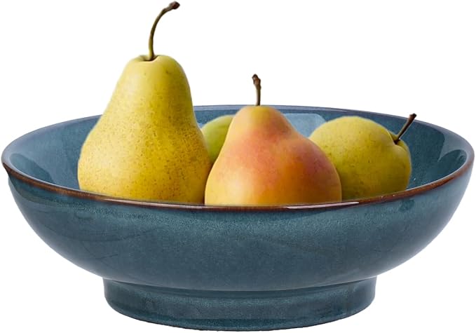 Ceramic Fruit Bowl, 10.2" Decorative Bowl, Large Fruit Bowl by Ronanemon