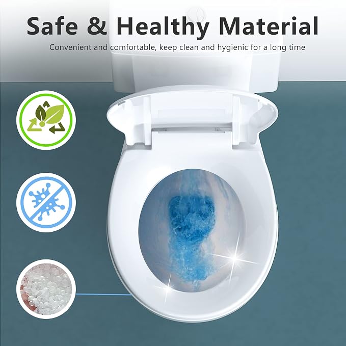 Toilet Seat Round with Soft Close, Top/Bottom Fixing 2 Mount Way, Compatible - Image 2