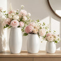 hjn Ceramic Vase Set of 3 White Flower Vase by hjn