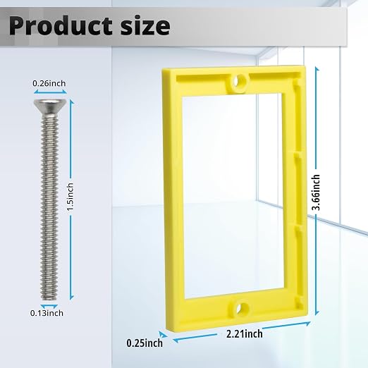 HXH Single Gang Receptacle Outlet Box Extender, 1/4 Inch, 5 Pack | - Image 2