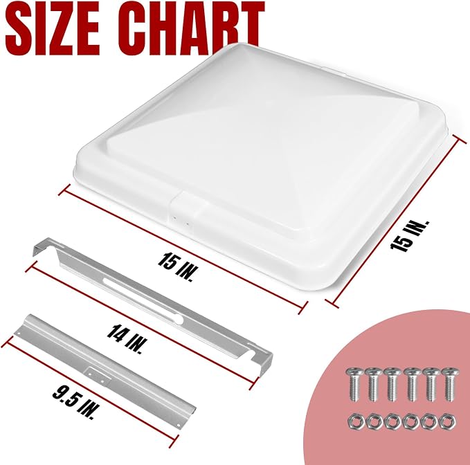 Jack Boss 2 Pack Set RV Vent Covers - Image 2