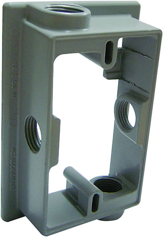Sigma Electric 4-5/8 in. Rectangle Metallic Extension Ring Gray by Unknown