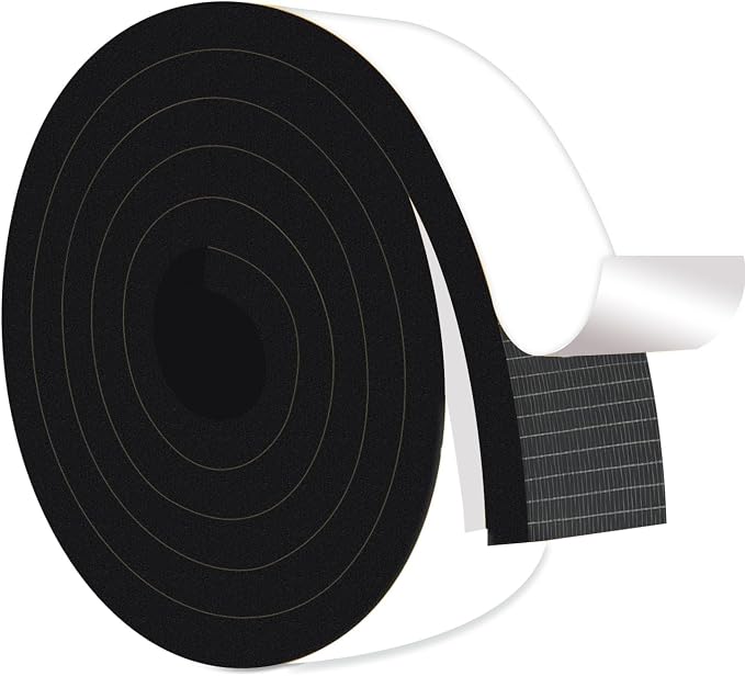 Extra Wide Heavy Duty Weather Stripping, Doors & Windows, 2x1/2in | Strong by Trisiki
