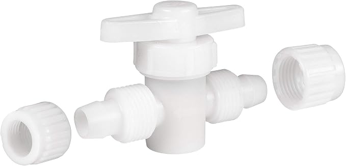 RecPro 1/2" Flair-It Shutoff Valve | PEX & Gray Tubing | 2-Pack - Image 2