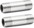 ChillWaves 304 Stainless Steel Pipe Fitting, Nipple Cast Pipe 1-1/2" NPT Male x by VisittheCHILLWAVES