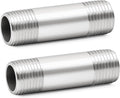 ChillWaves 304 Stainless Steel Pipe Fitting, Nipple Cast Pipe 3/4" NPT Male x by VisittheCHILLWAVES