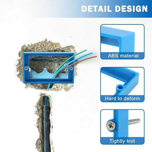6pcs 3/4" Single Gang Outlet Box Extenders - Image 3