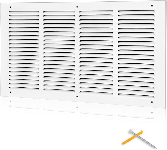 Fancat 20x10 Duct Opening | Steel Return Air Grille | Vent Cover Grill by SmarterAirBetterLiving