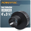POWERTEC 70146V 4 Inch to 2-1/4 Inch Eccentric Reducer, Dust Collection Reducer by POWERTEC