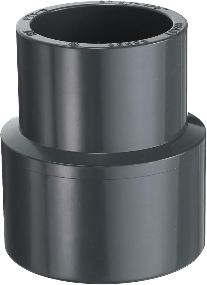 HARFINGTON PVC Reducing Coupling 2 x 1-1/2" Increaser/Reducer Coupling Pipe by HARFINGTON