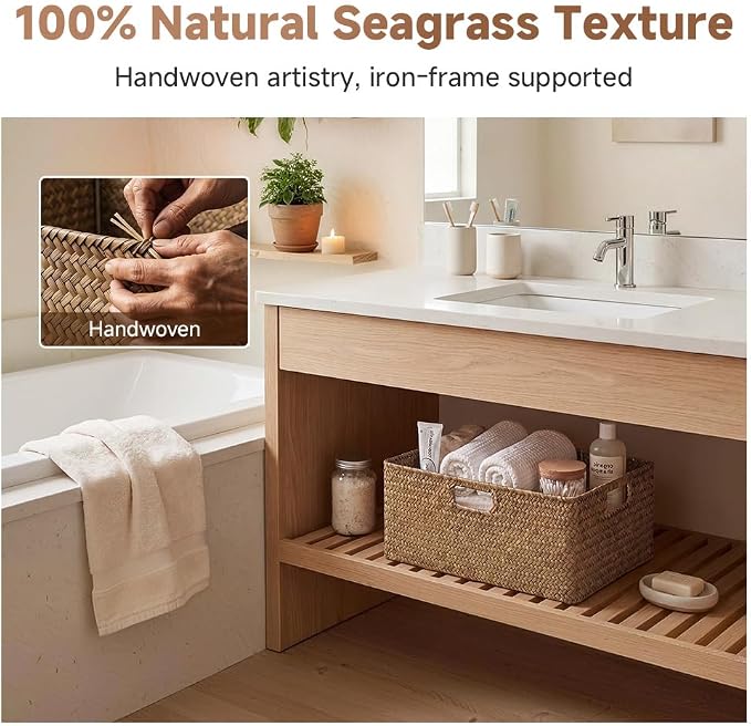 StorageWorks Extra Large Wicker Baskets - Image 5