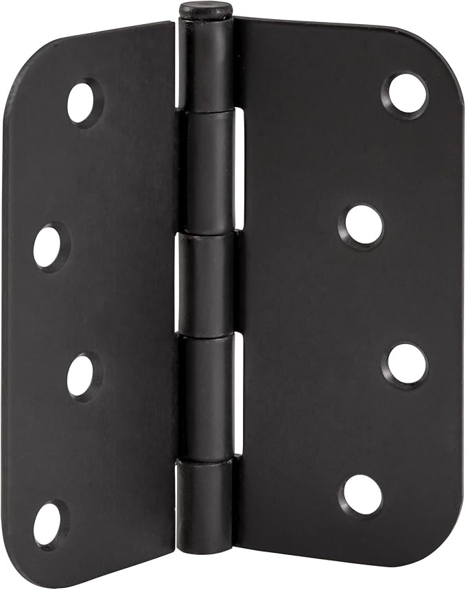 Design House Interior Door Hinge, Matte Black | 5/8" Radius, Traditional - Image 8