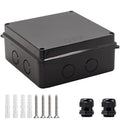 Junction Box, Reserved Holes Electrical Boxes Waterproof IP65 ABS Plastic by LuSumtly