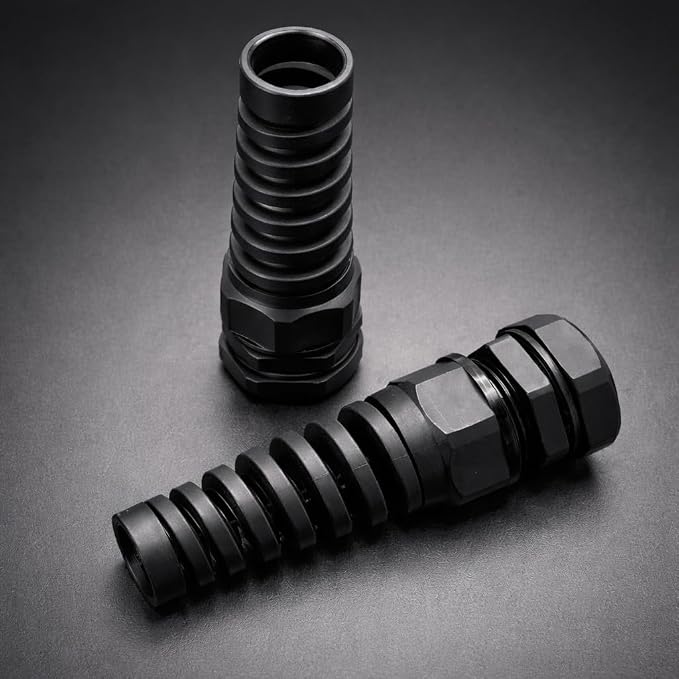 3/4" NPT Flexible Cable Gland, Spiral Pigtail Cord Grip Strain Relief - Image 5