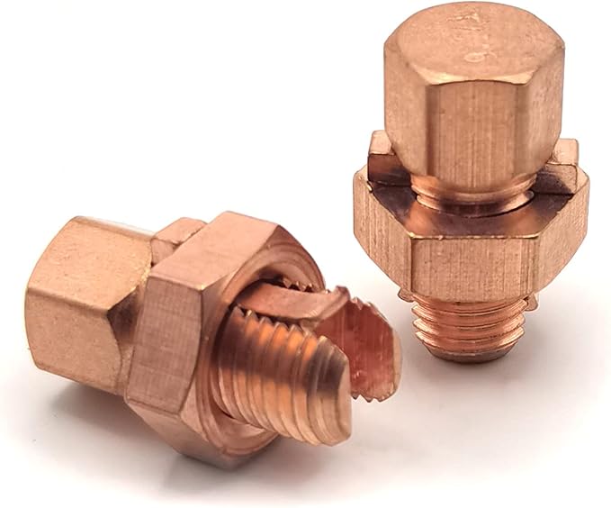10PCS Split Bolt Connectors Copper Grounding Wire Clamps - Image 4