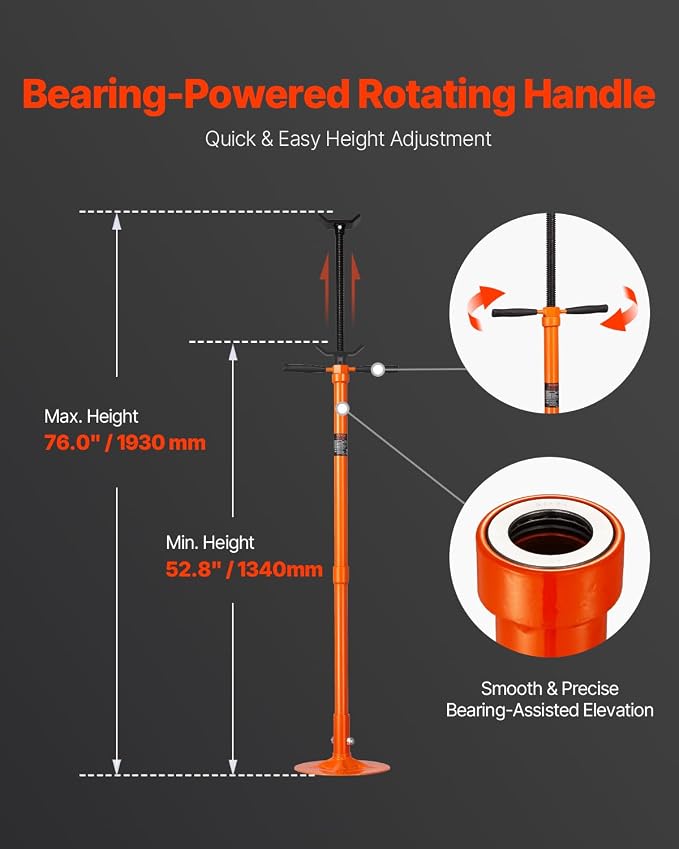VEVOR Underhoist Support Stand 3/4 Ton Capacity Under Hoist Jack Stand | - Image 3