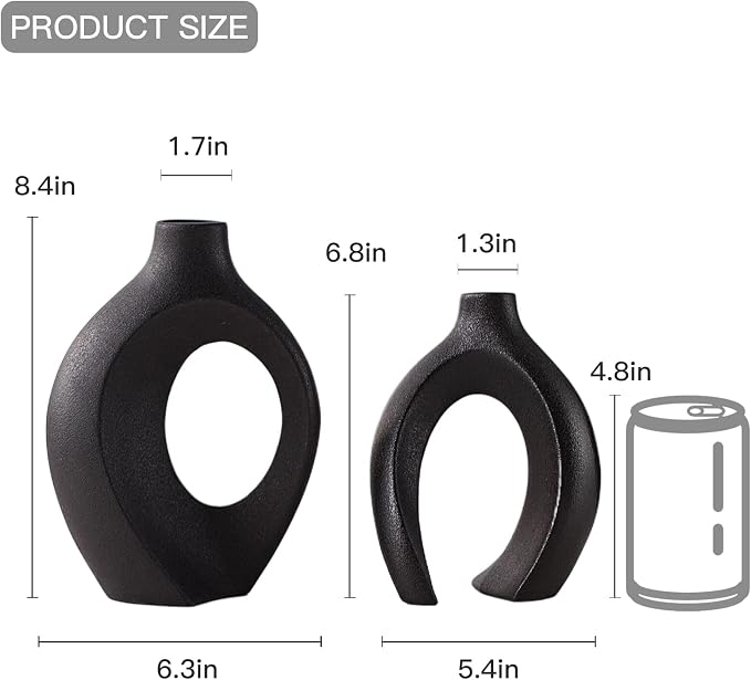 Lvases Snuggle Hollow Ceramic Vase Set of 2 - Image 6