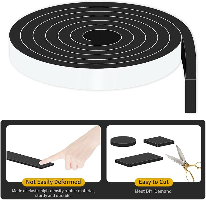 Weather Stripping Door Seal, High Density CR, 2 in x 1/2 in x 6.5Ft | Door - Image 6