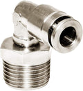 Beduan Brass BPL Push to Connect Air Fittings Elbow 1/4" Tube OD x 3/8" NPT by Beduan