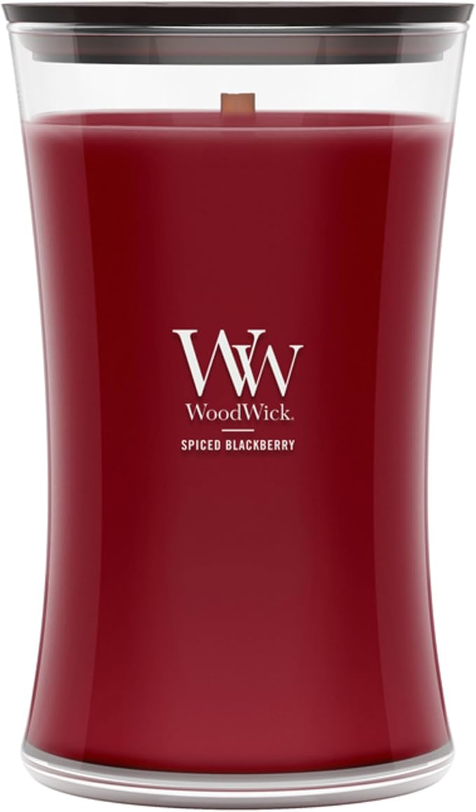 Woodwick Spiced BlackBerry Large Hourglass Candle by WoodWick