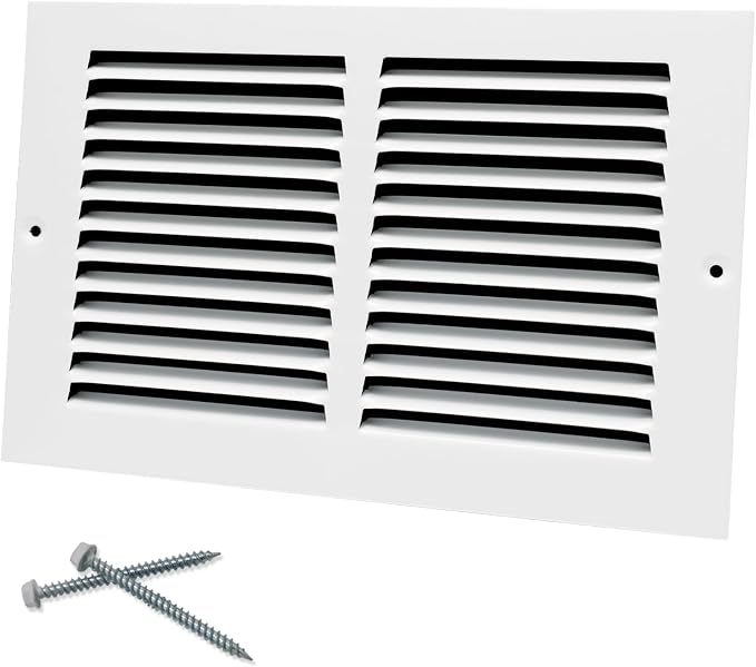 Howeall 10"W x 6"H Steel Return Air Grille, Air Return Vent Cover by Howeall
